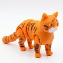 Doméstico Naranja rayado