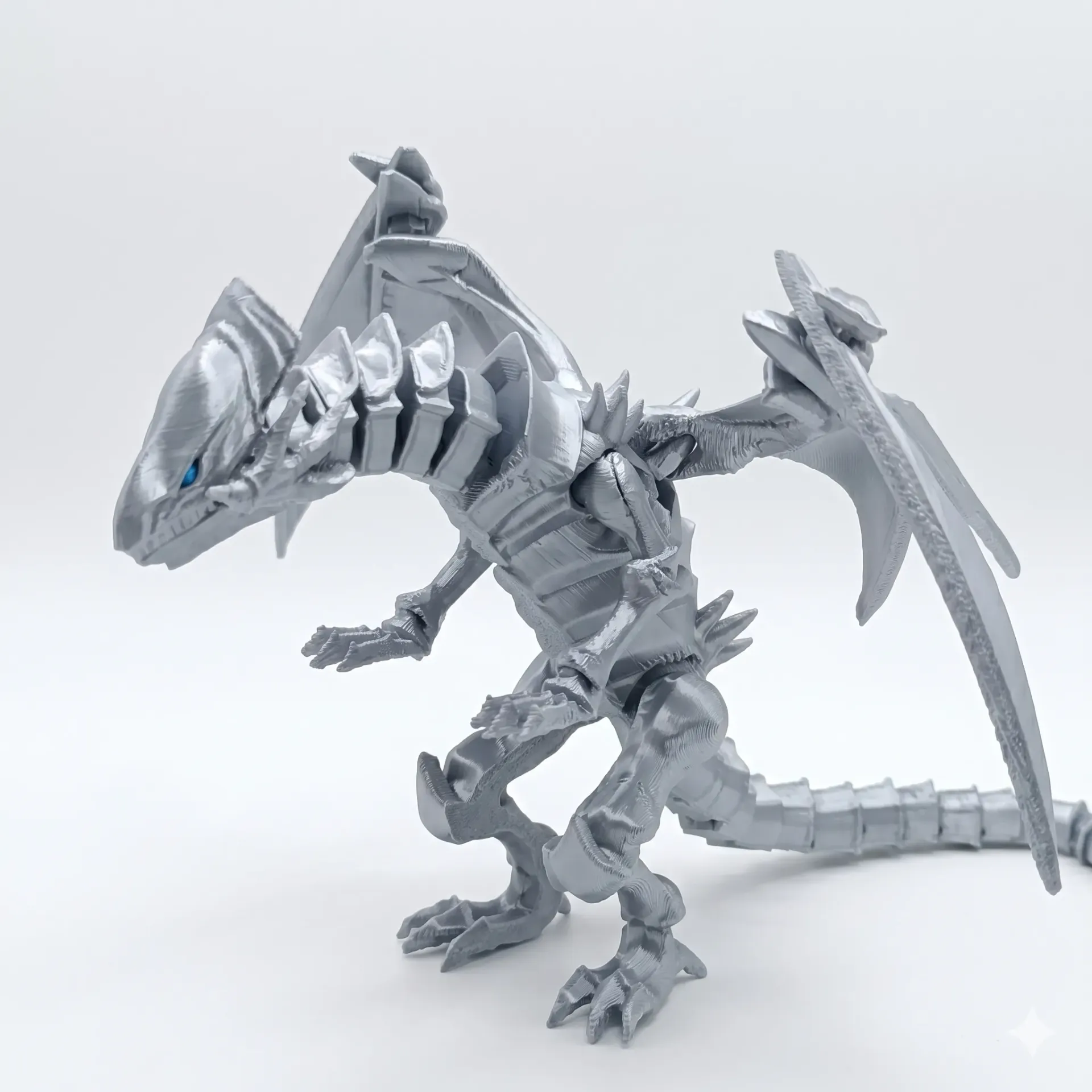 [A] Dragón blanco de ojos azules